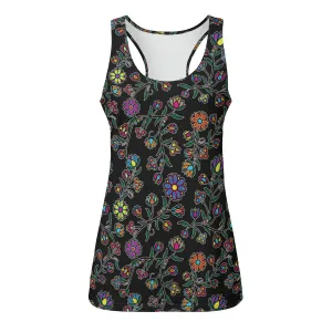 Cosmic Whisper Black Eco-friendly Women's Tank Top