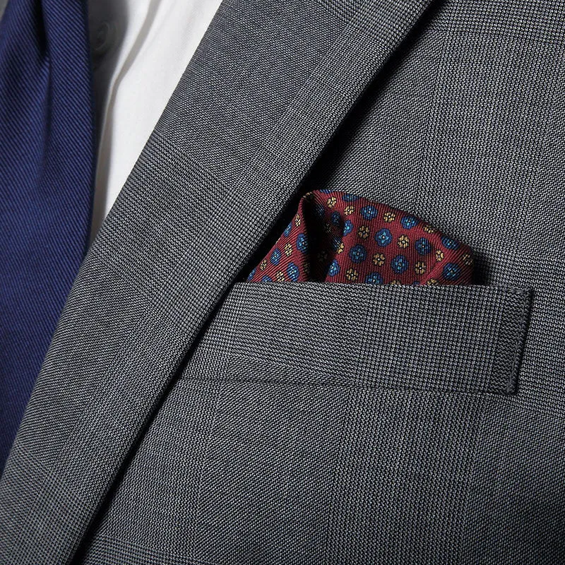 Cranberry Palermo Pocket Square