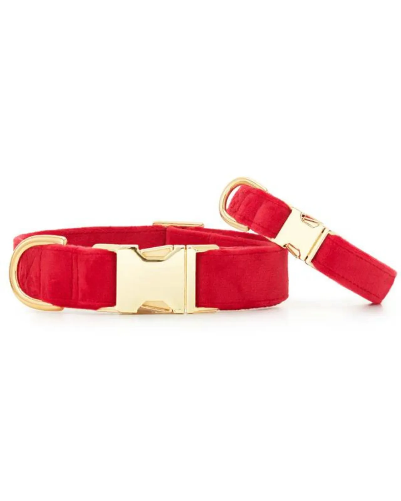 Cranberry Velvet Dog Collar (Made in the USA)