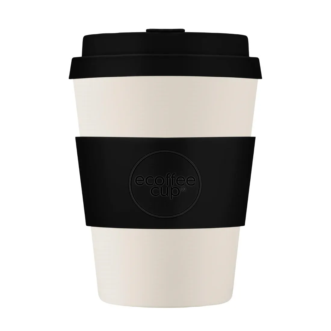 CU491 ecoffee cup Reusable Coffee Cup Black Nature Black/White 12oz