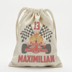 Custom Race Car Drawstring Sack