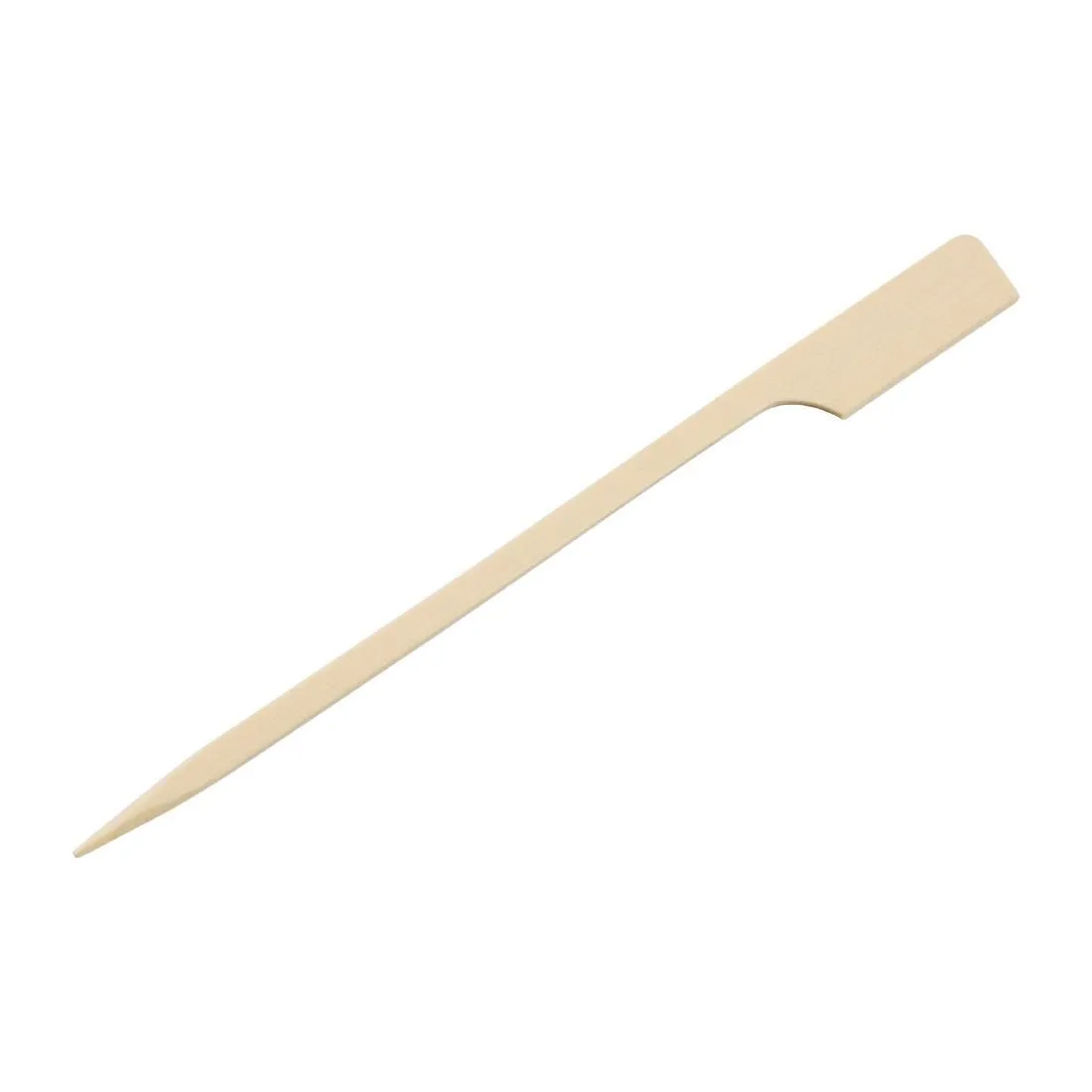 DB496 Fiesta Green Biodegradable Bamboo Paddle Skewers (Pack of 100)