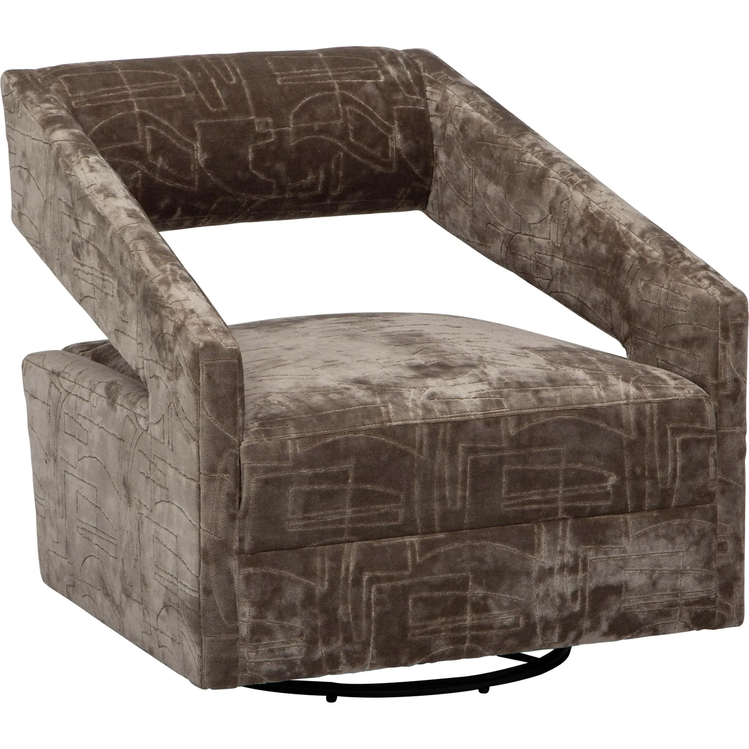 Decker Swivel Chair, Atlanta Haze