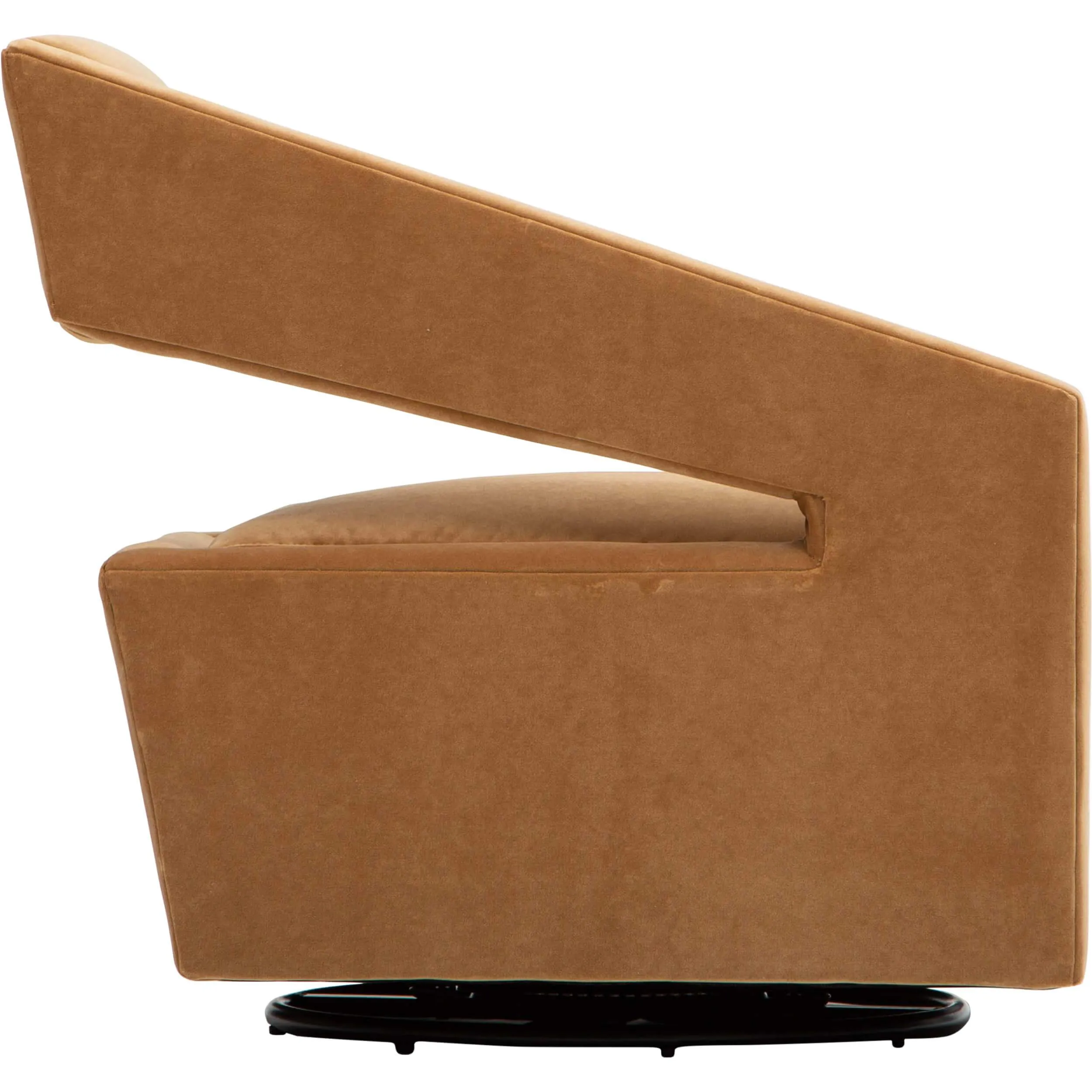 Decker Swivel Chair, Banks Camel