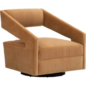 Decker Swivel Chair, Banks Camel