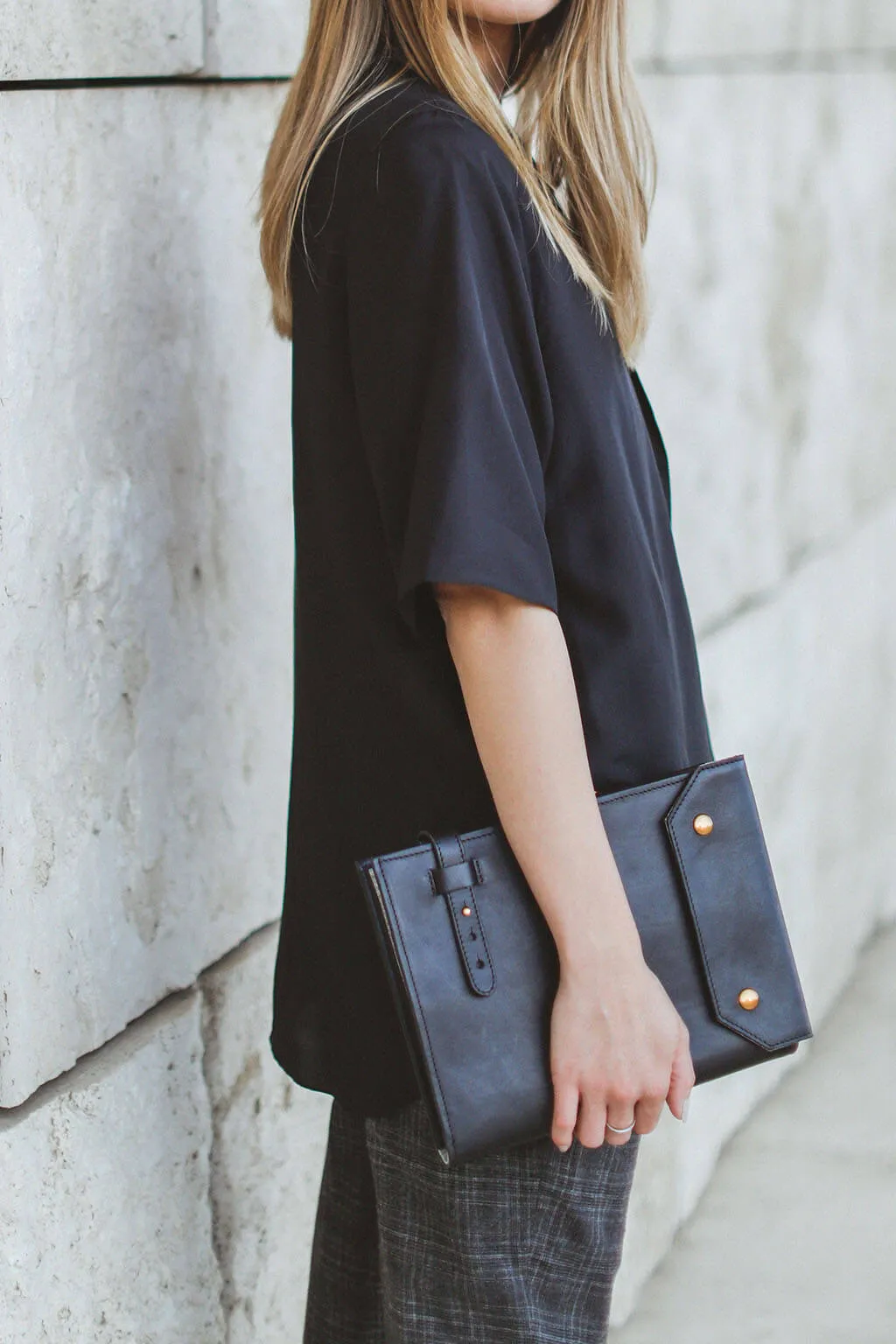 DESIGNER CLUTCH - black