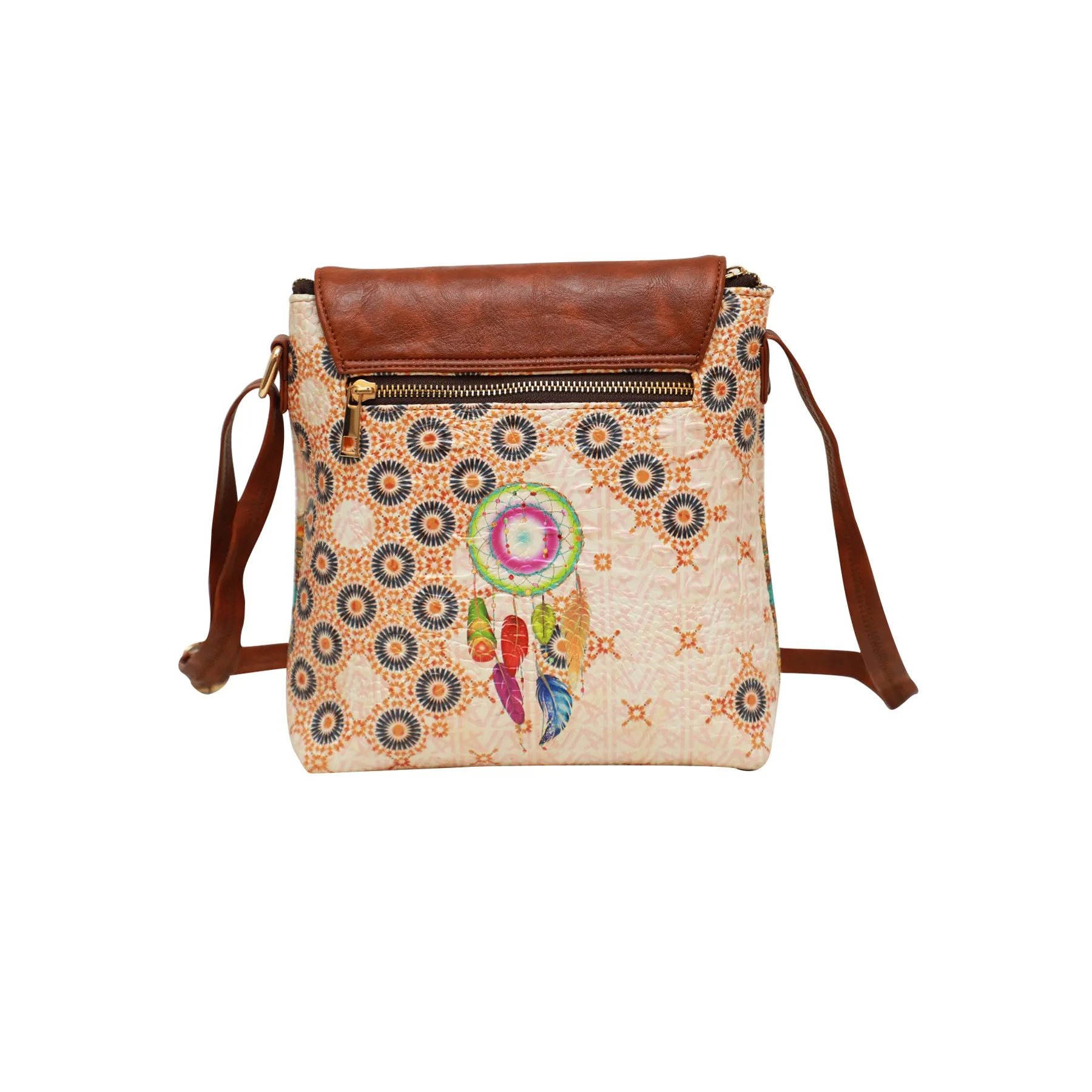 Dream-Mandala Flap Crossbody Bag 605