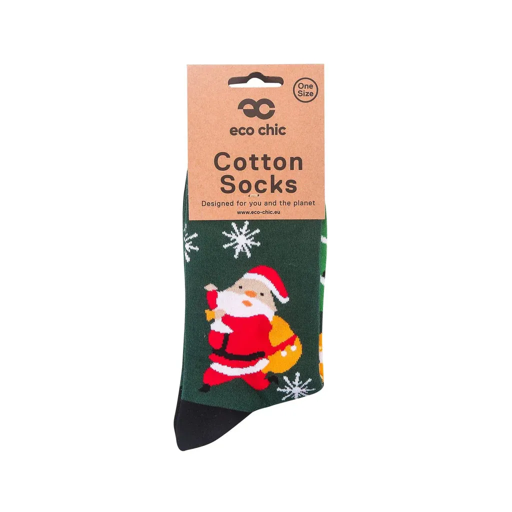 Eco Chic Eco-Friendly Santa Bamboo Socks