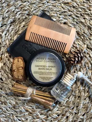 Eco-conscious Bearded Men's Grooming Set!