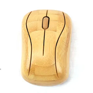 Eco-Friendly Bamboo Wireless Mouse