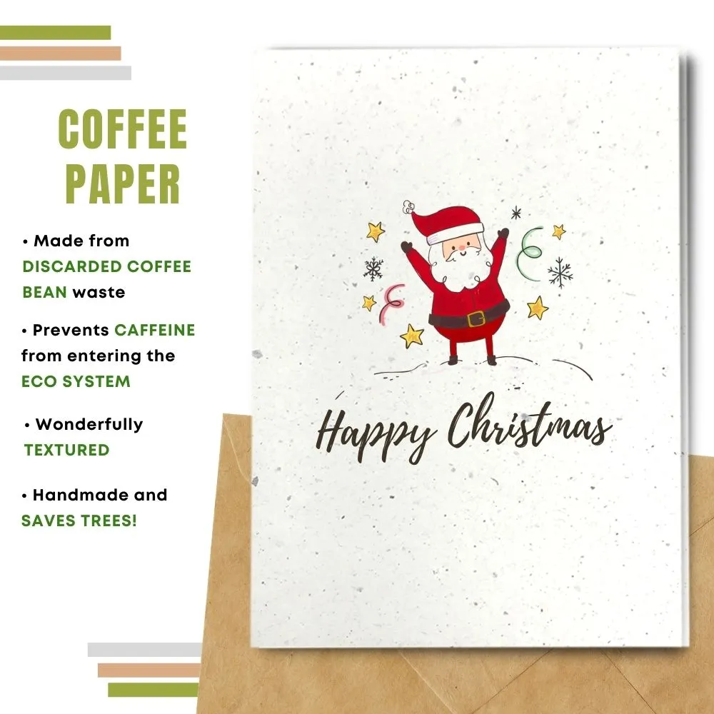 Eco Friendly Christmas Card, Jolly Santa