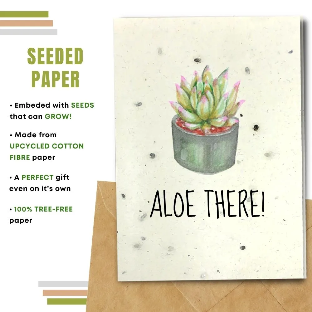 Eco Friendly Greeting Card, Aloe There