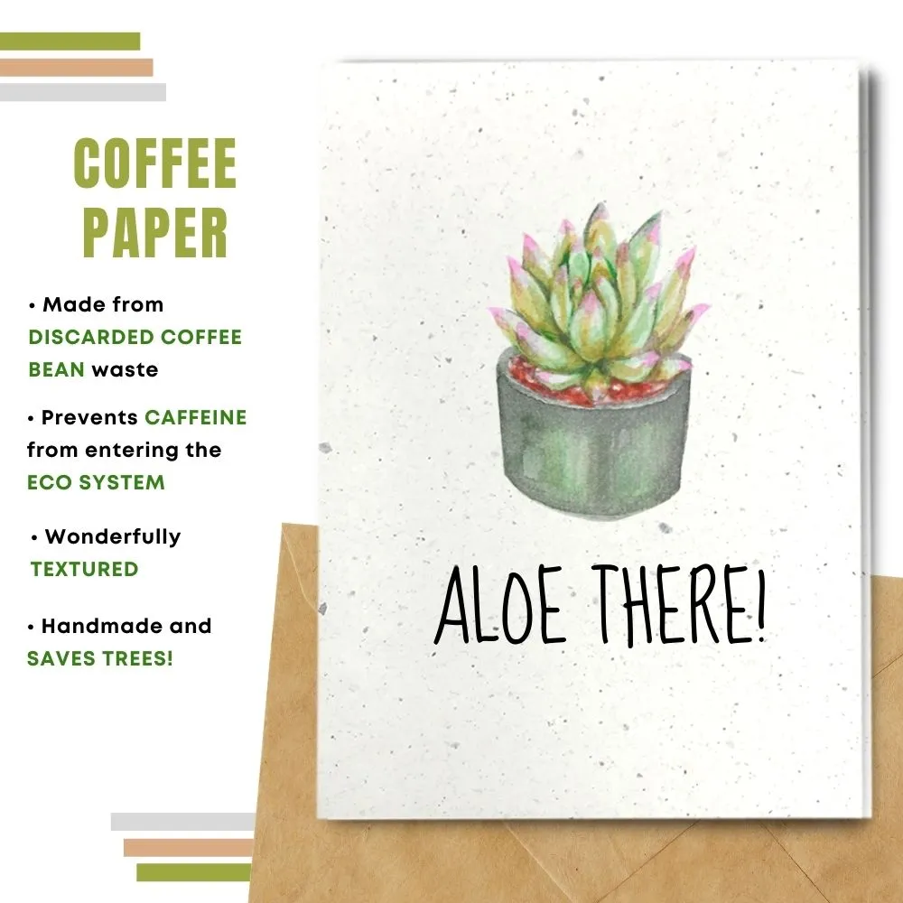 Eco Friendly Greeting Card, Aloe There