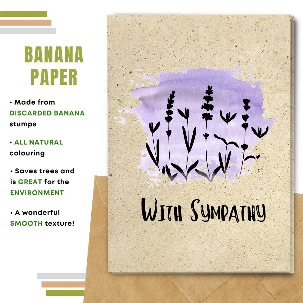 Eco Friendly Occasional Card, With Sympathy