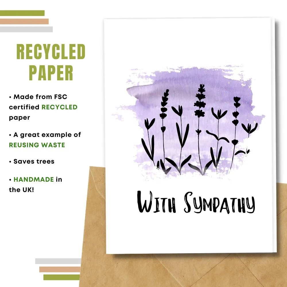 Eco Friendly Occasional Card, With Sympathy