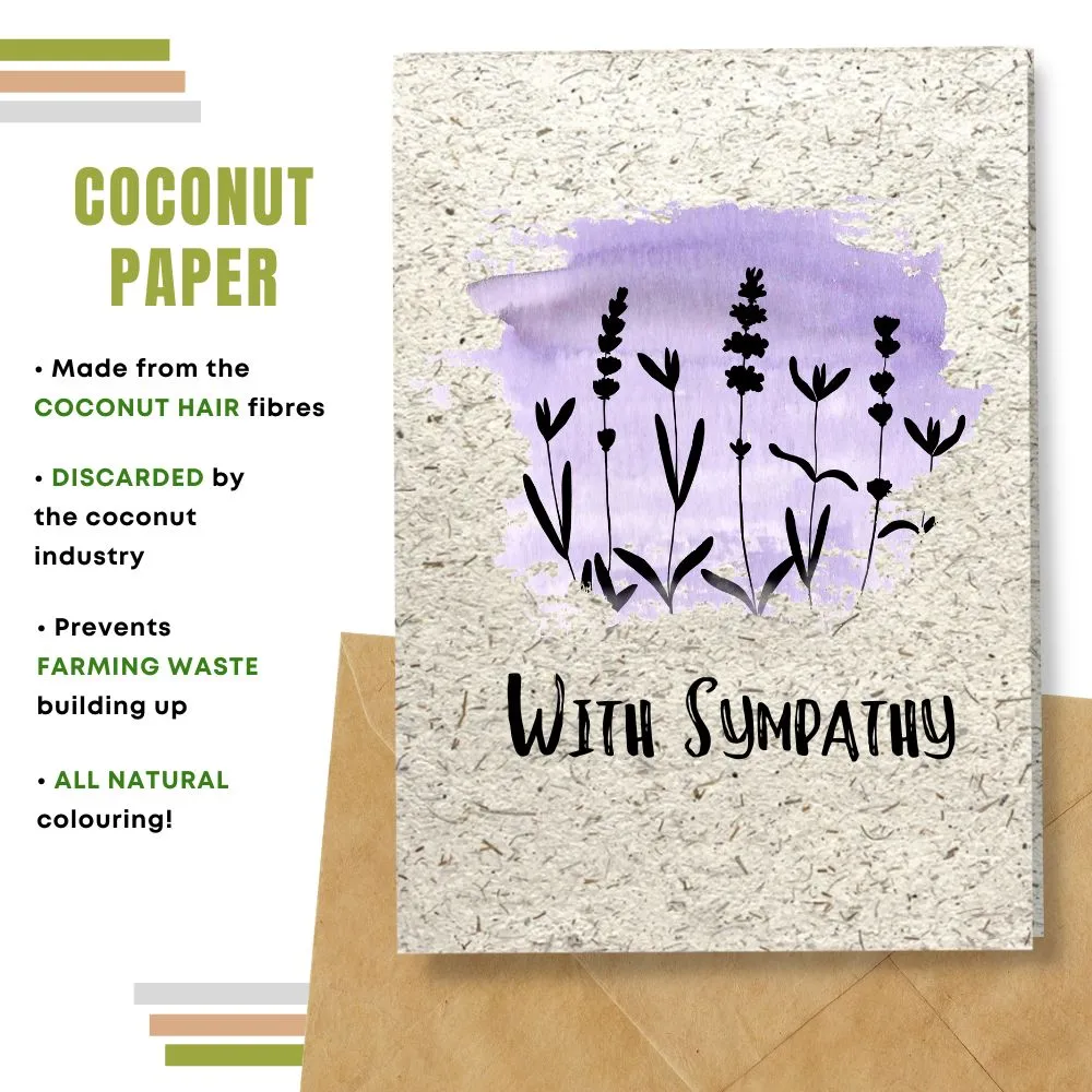 Eco Friendly Occasional Card, With Sympathy