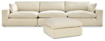 Elyza 3-Piece Sectional with Ottoman