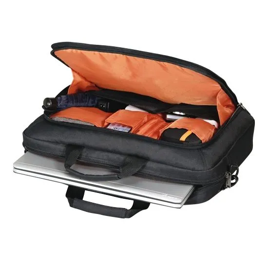 Everki Advance Briefcase 17.3'', Separate Zippered Accessory Pocket, Front Stash Pocket, Trolley Handle Pass-through Strap, Ergonomic Shoulder Pad