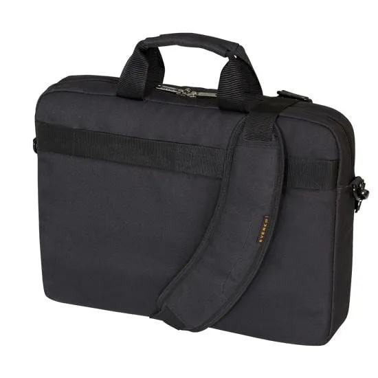 Everki Advance Briefcase 17.3'', Separate Zippered Accessory Pocket, Front Stash Pocket, Trolley Handle Pass-through Strap, Ergonomic Shoulder Pad