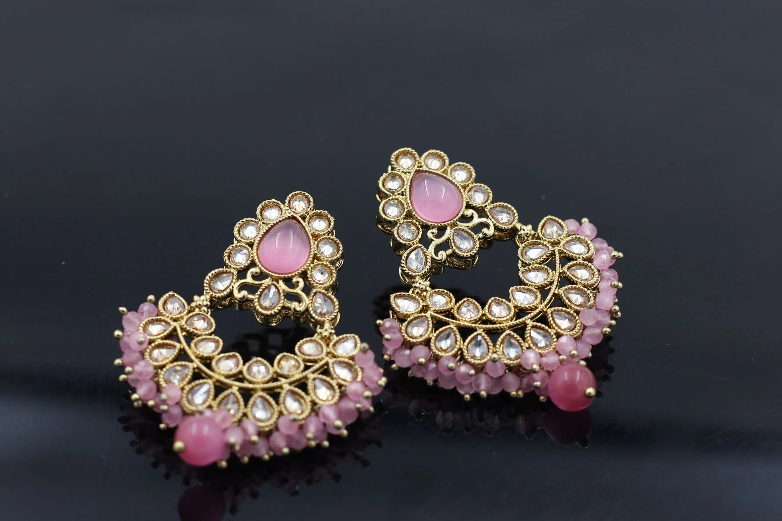 Exquisite Stone Kundan Earrings: Handcrafted and Timeless Elegance