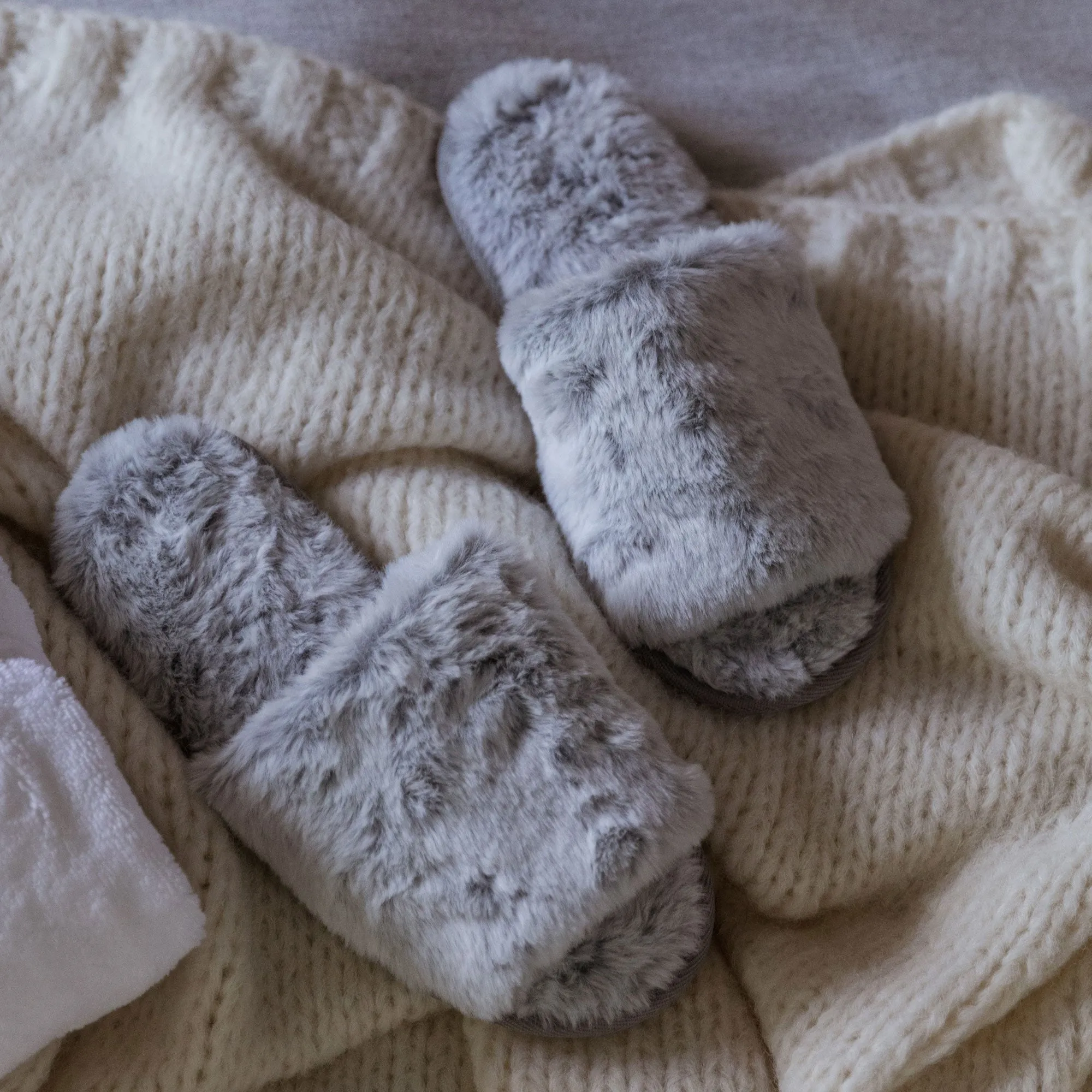 Faux Fur Slippers