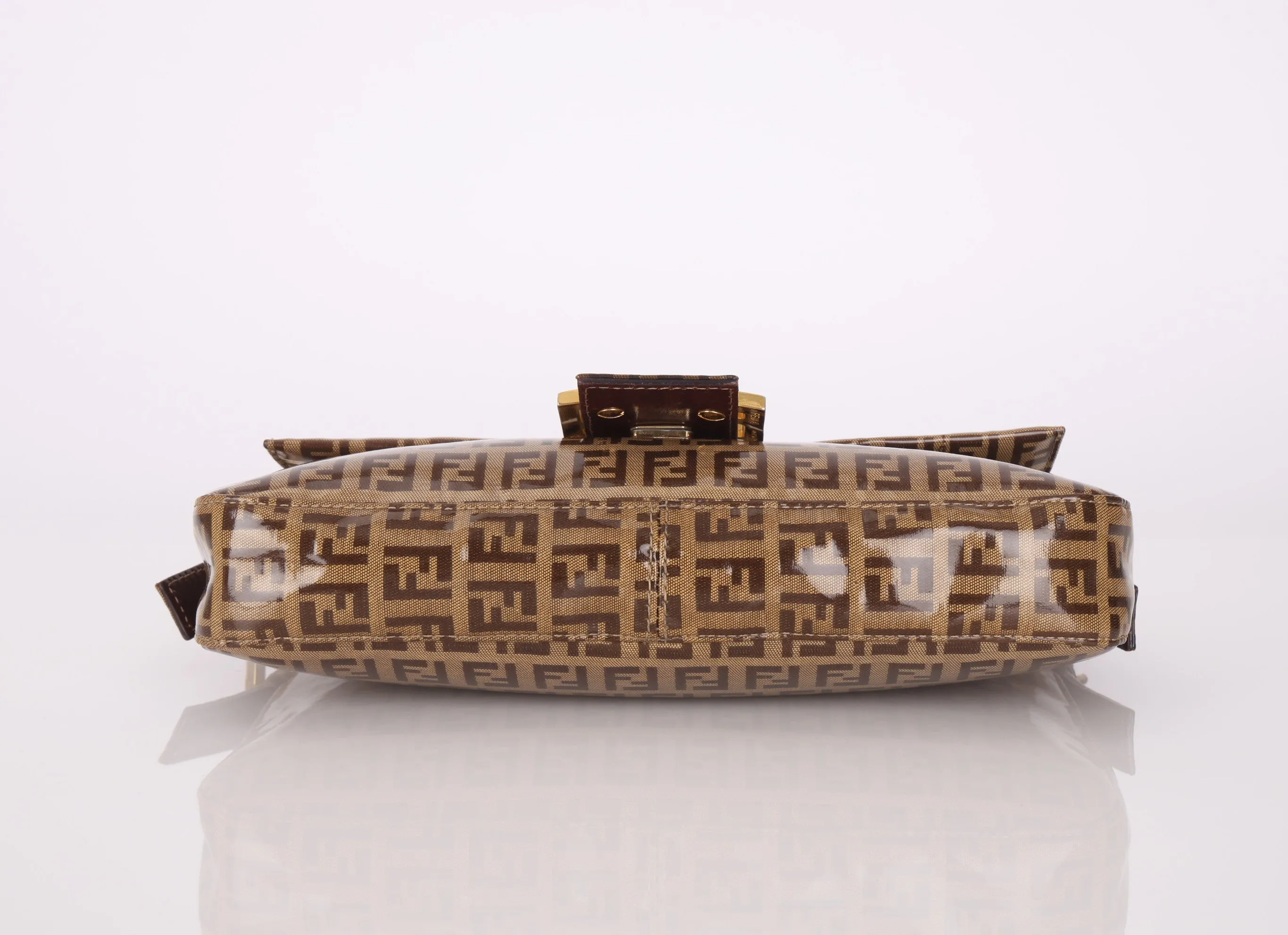 Fendi Zucchino Coated Canvas Baguette