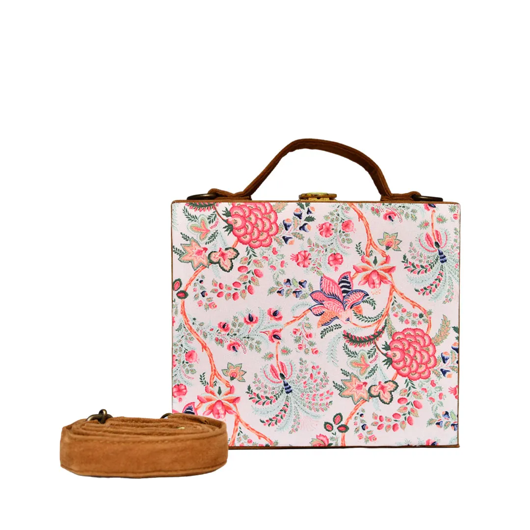 Floral Printed Suitcase Style