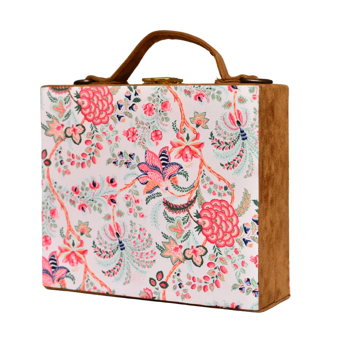 Floral Printed Suitcase Style