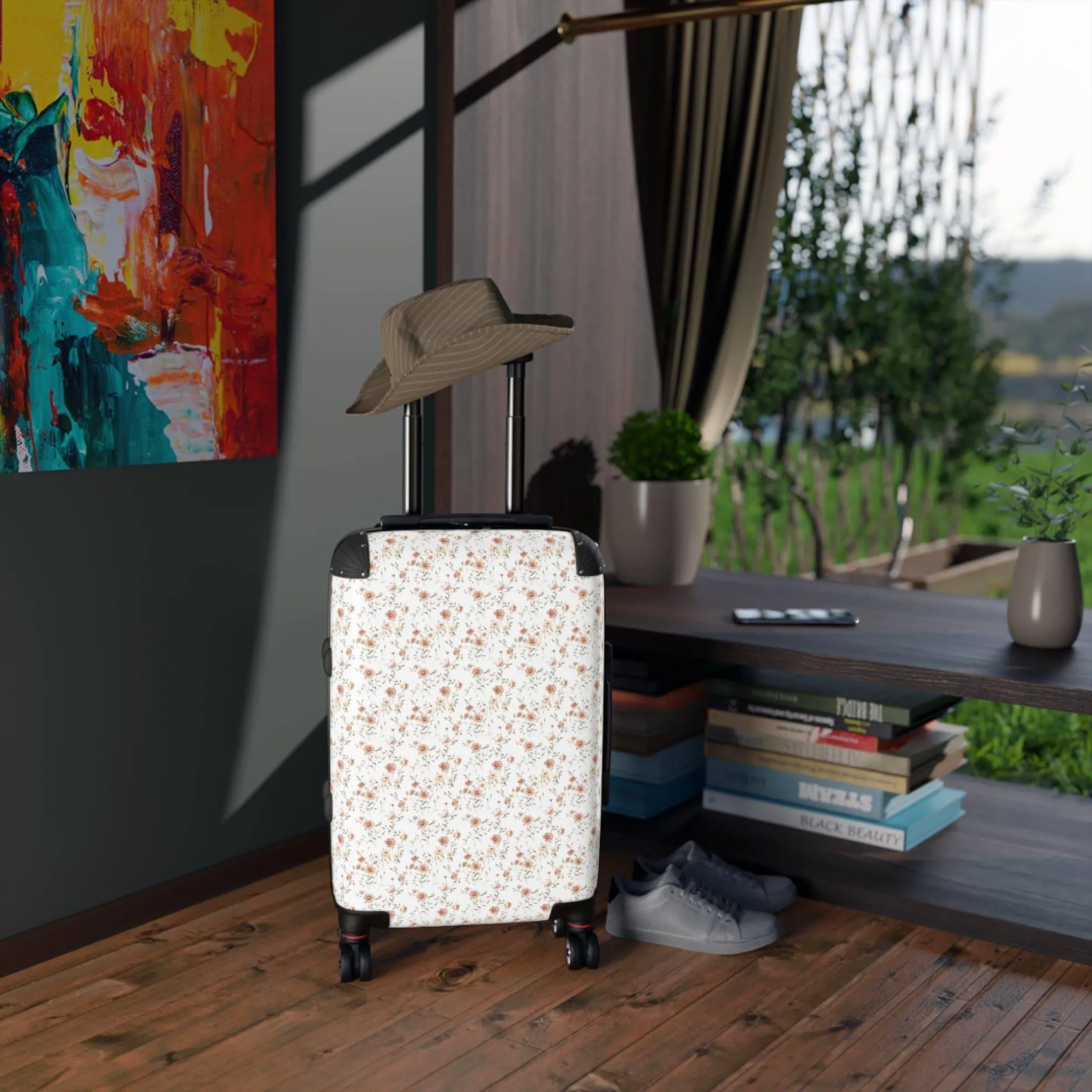 Floral Travel Suitcase