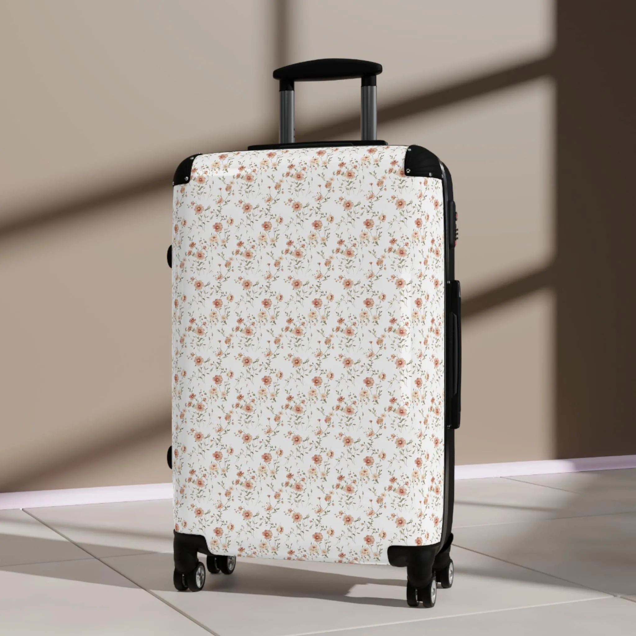 Floral Travel Suitcase