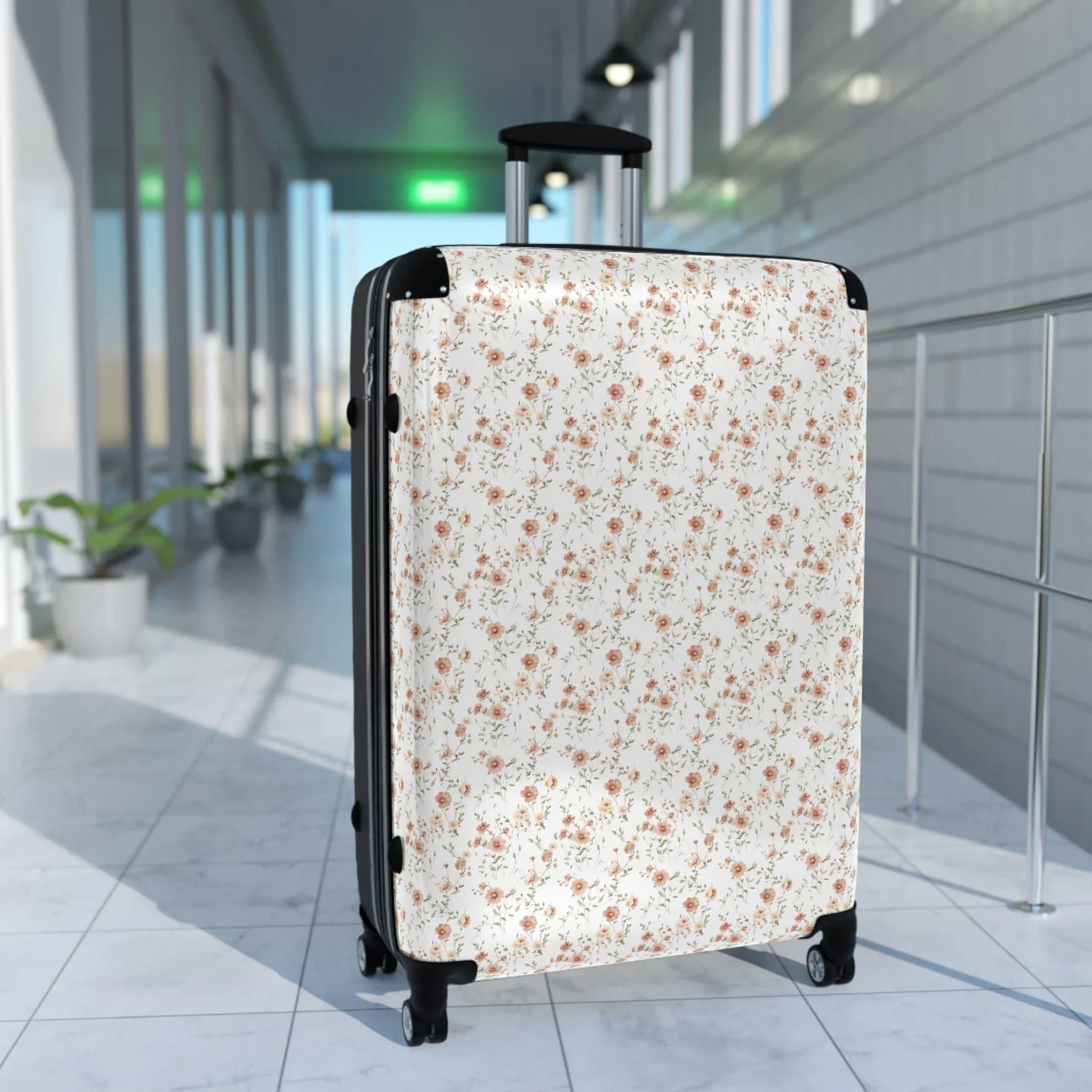 Floral Travel Suitcase