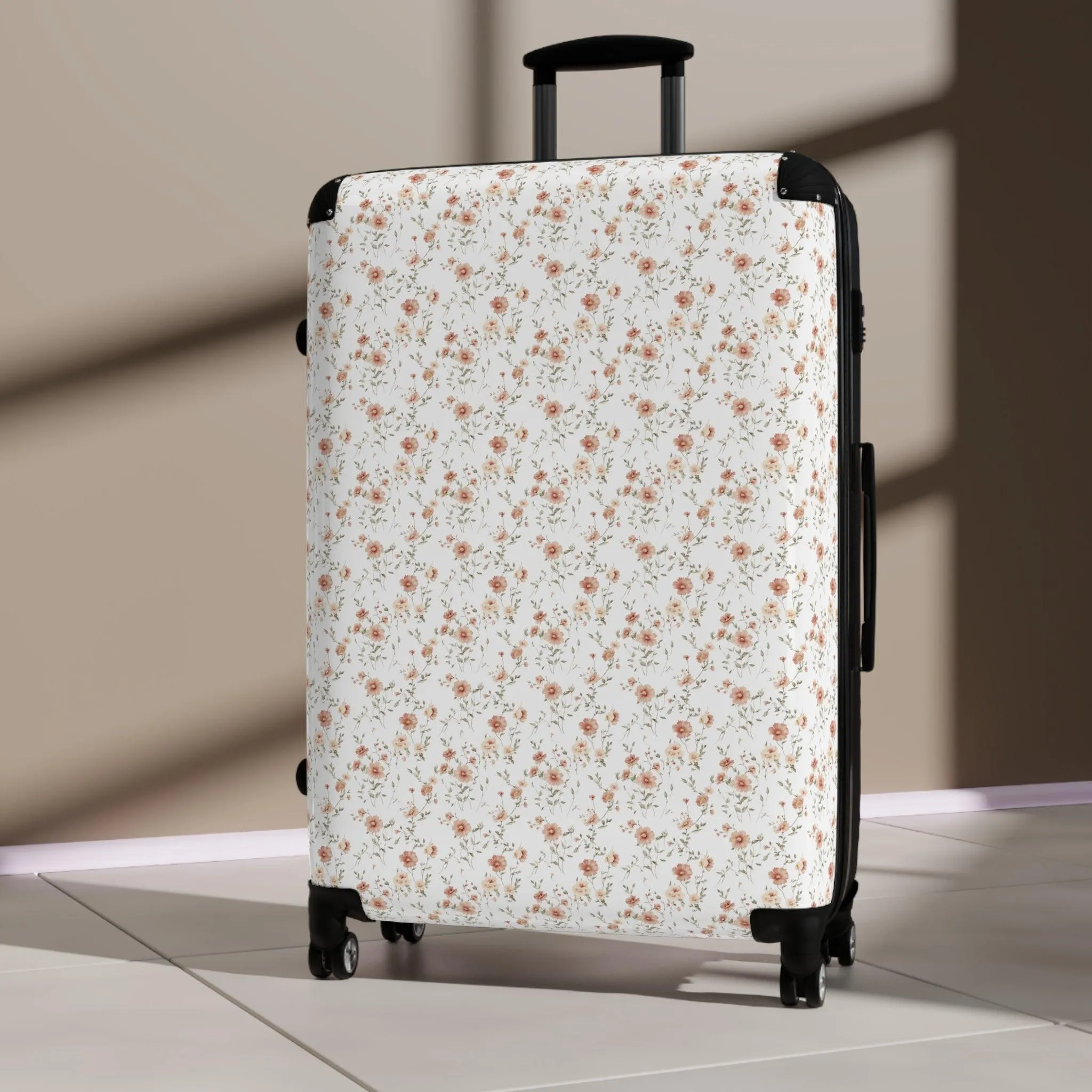 Floral Travel Suitcase