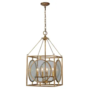 Forty West Designs 70629 Fleming Gold Metal Vintage Pendant Light