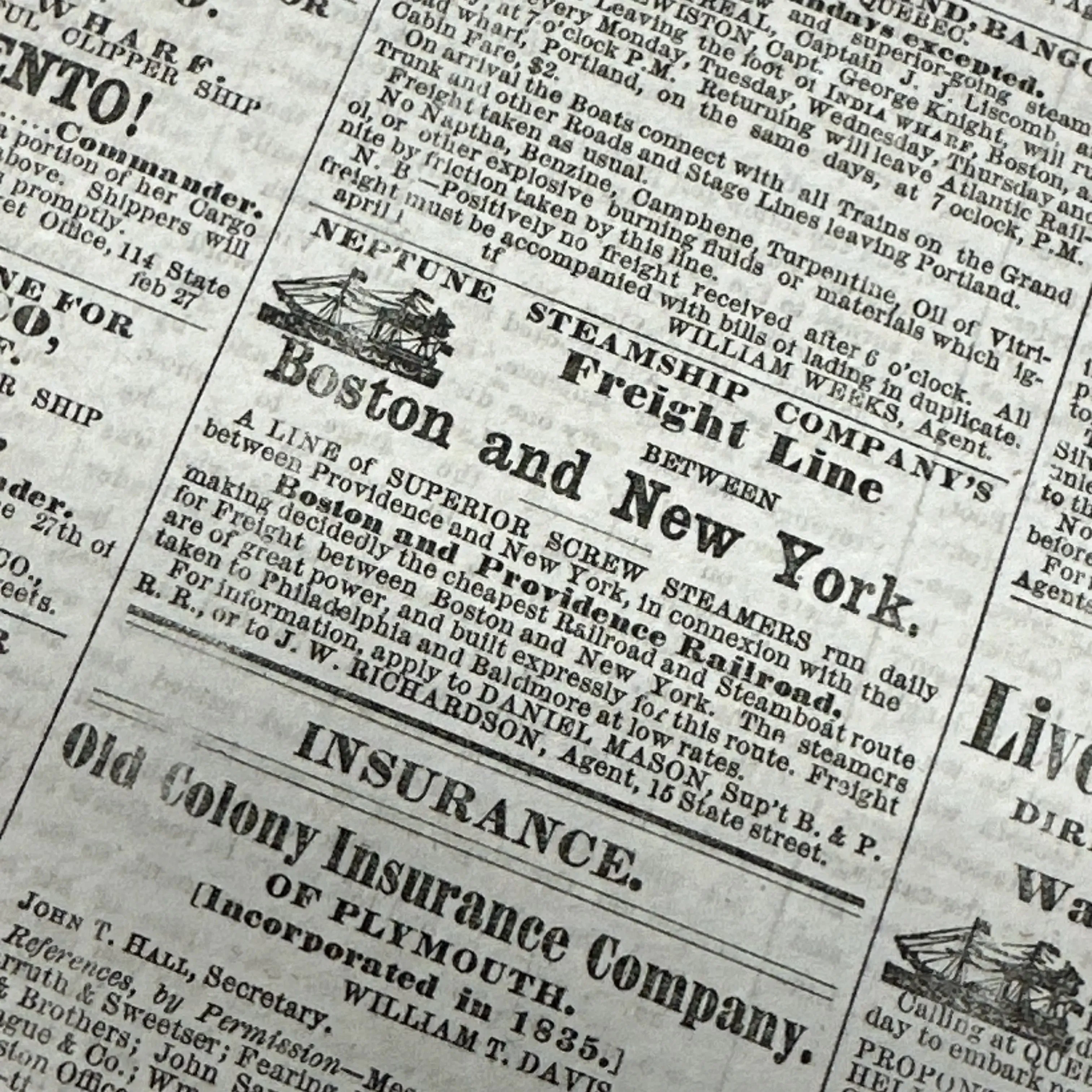 Framed April 17, 1865 newspaper reporting Lincoln's Assassination and Death