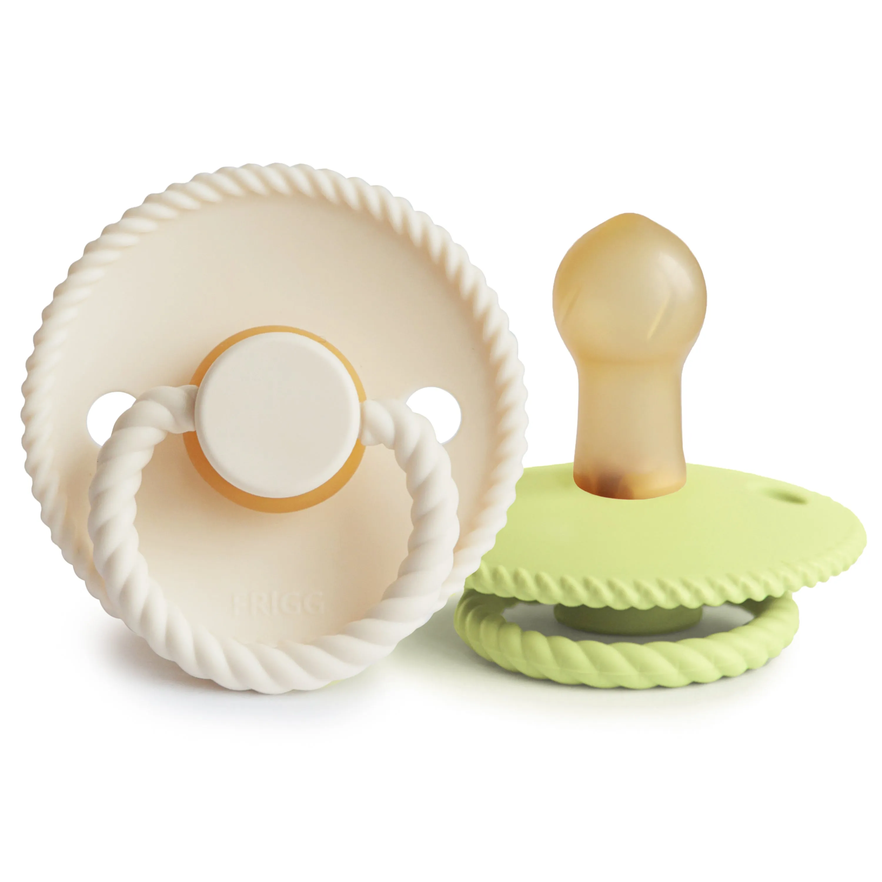 FRIGG Rope Natural Rubber Pacifier 2-Pack