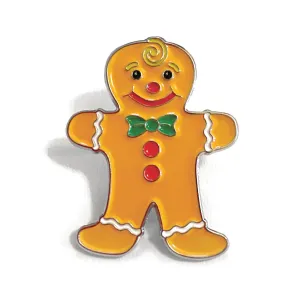 Gingerbread Enamel Art Pin