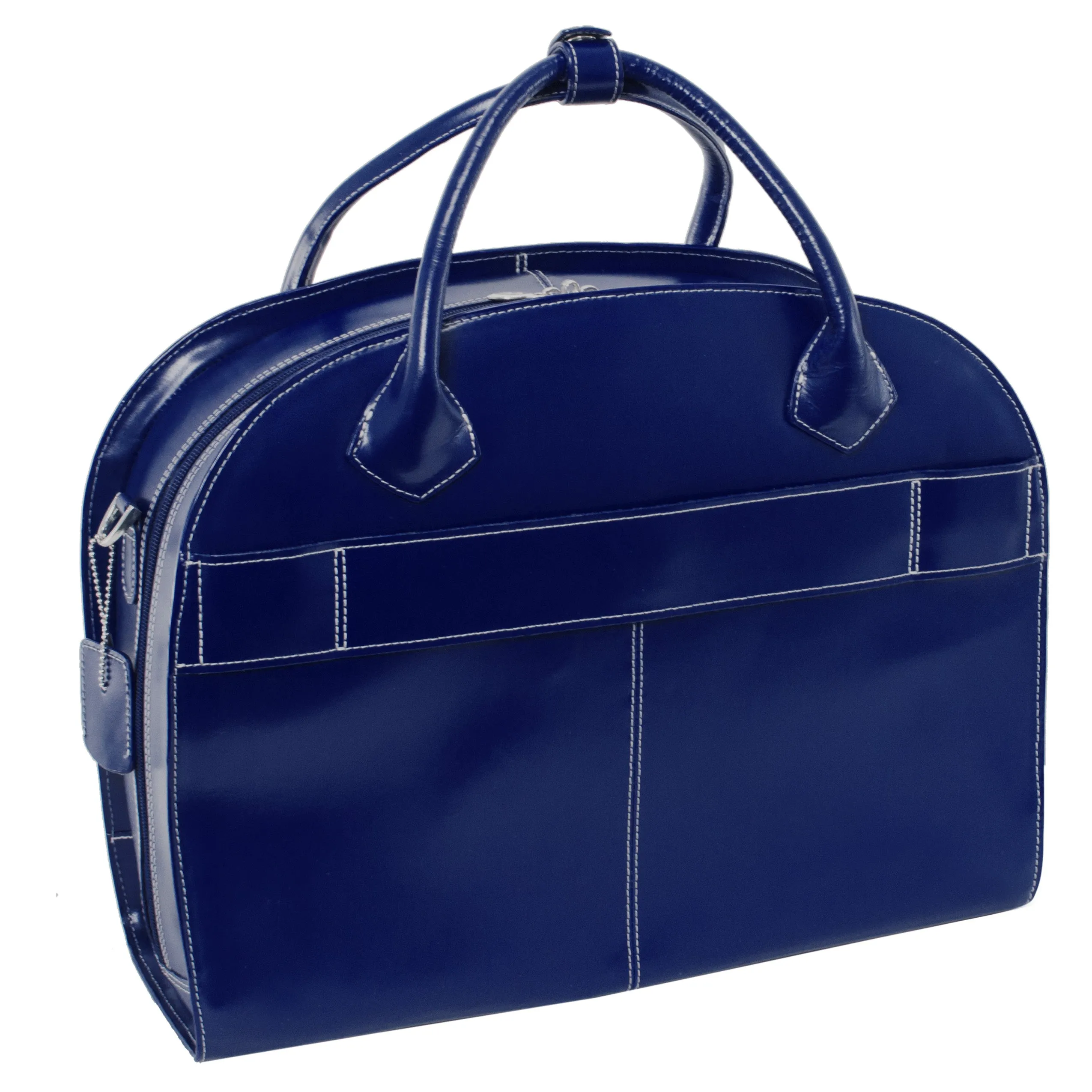 GLEN ELLYN | 15” Leather Detachable-Wheeled Laptop Case