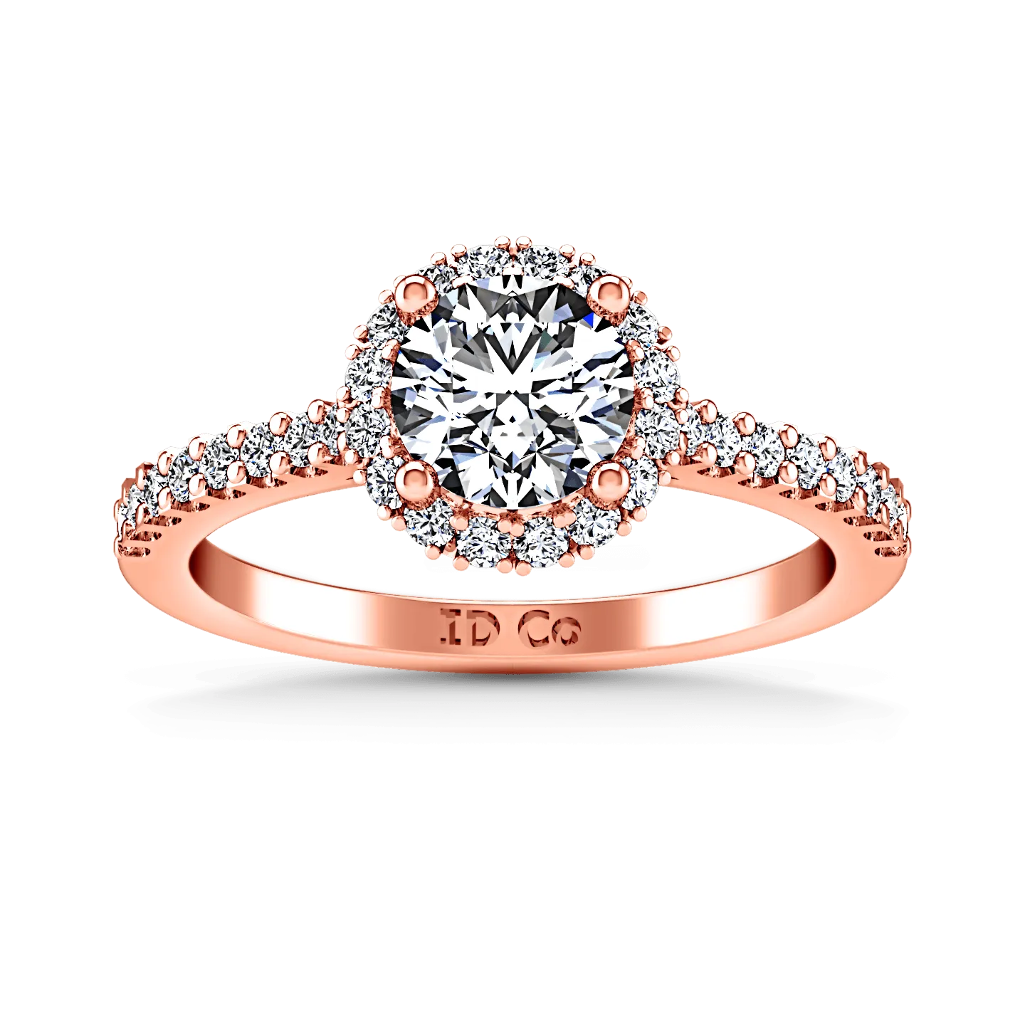 Halo Diamond  Engagement Ring Bethany 14K Rose Gold