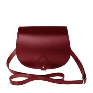 Handmade Leather Saddle Bag - Oxblood