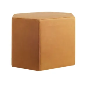 Hecks Leather Ottoman