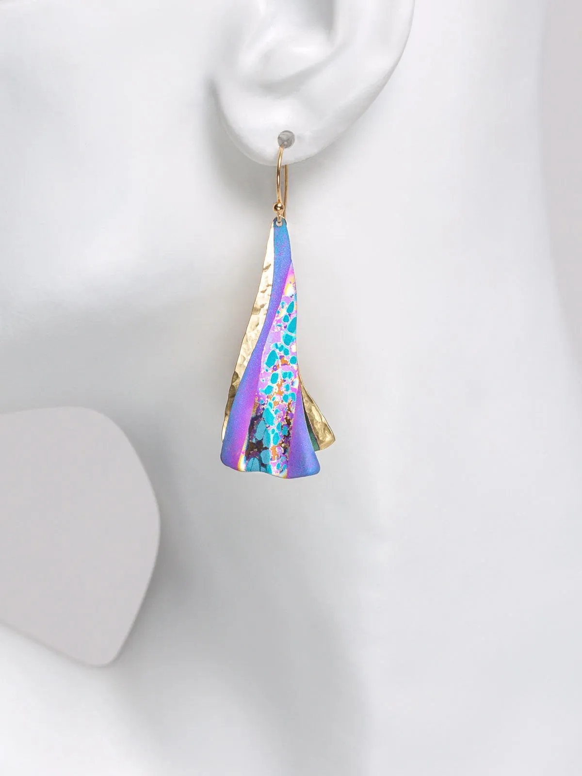 Holly Yashi Sea Swirl Earrings - Purple