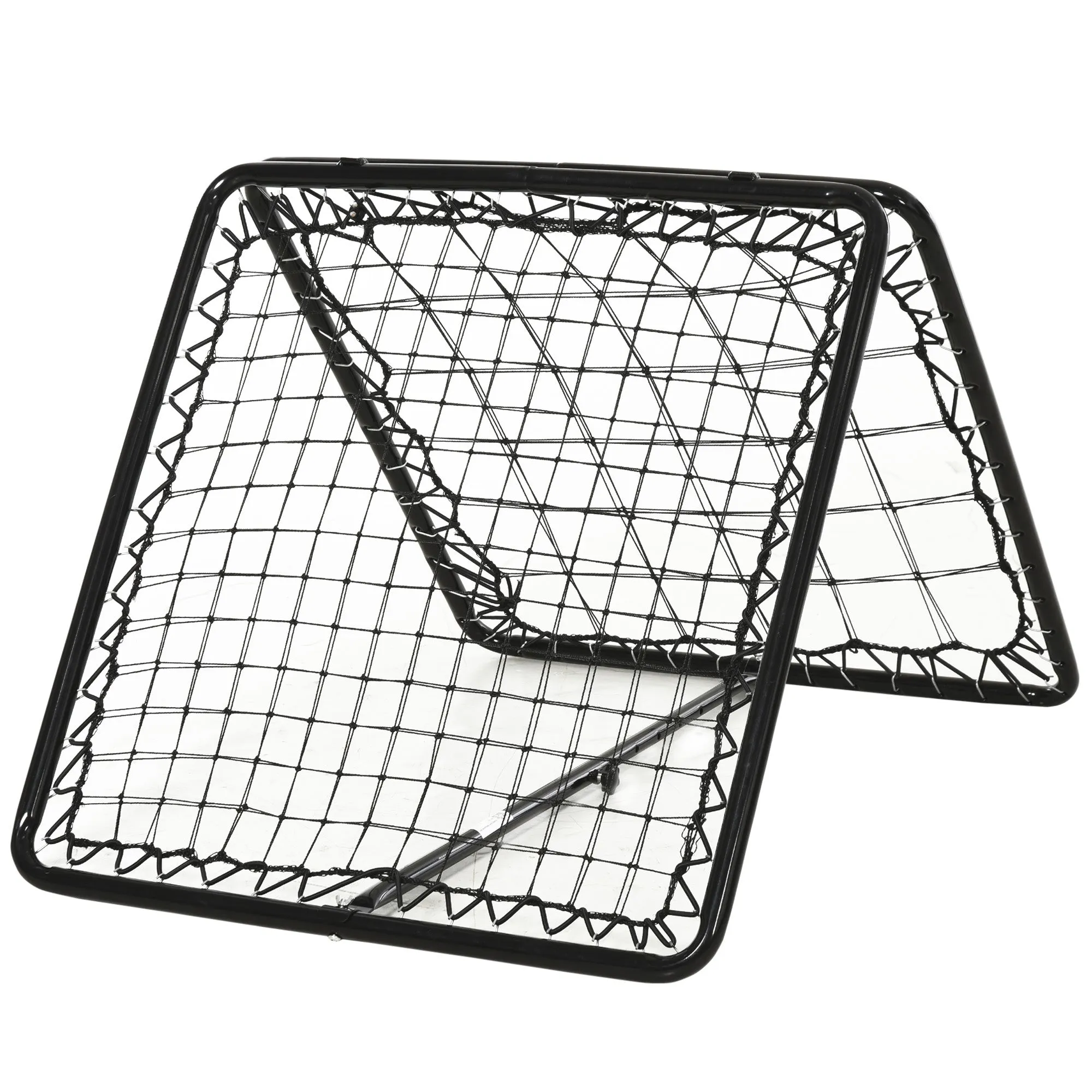 HOMCOM PE Mesh Double-Sided Outdoor Rebounder Net Black