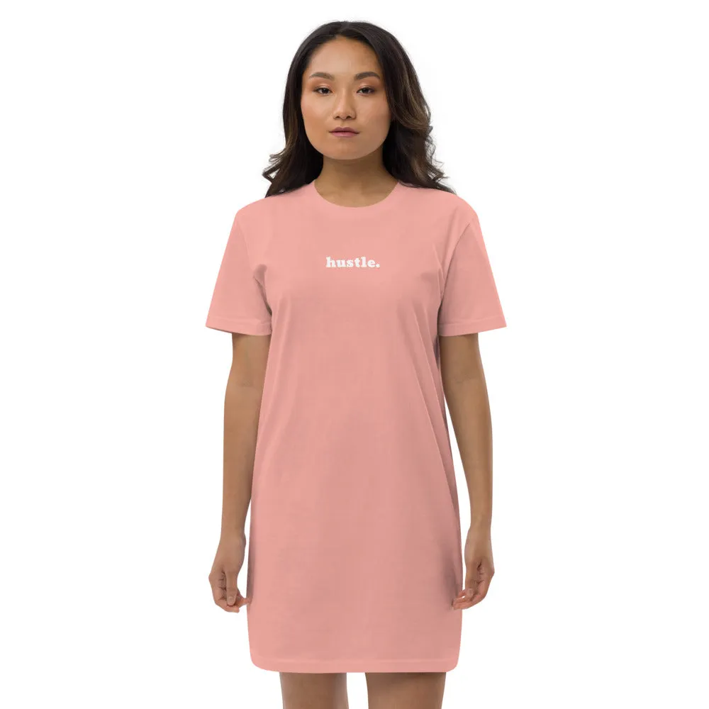 Hustle Organic Cotton T-Shirt Dress in Black or Pink