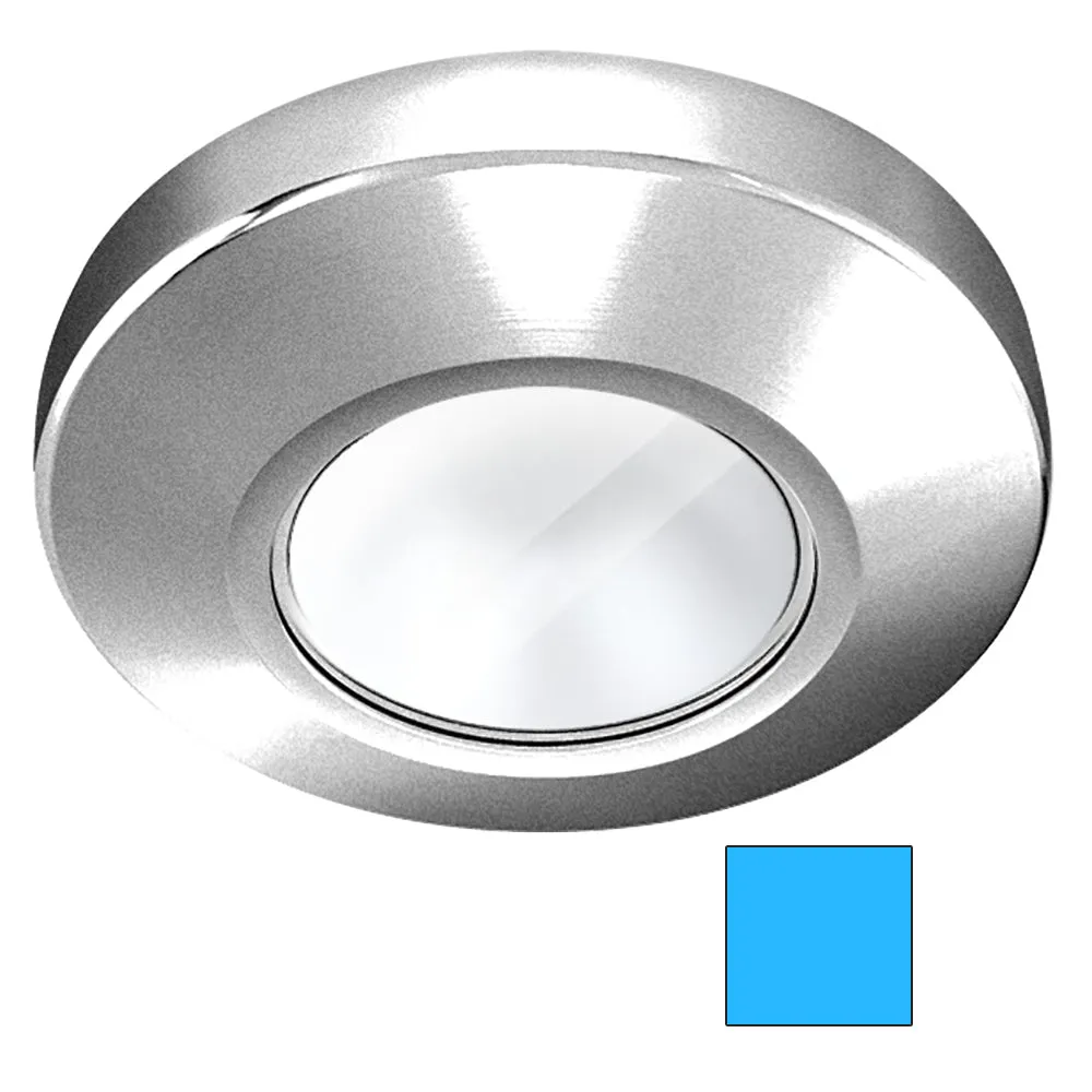 i2Systems Profile P1100 1.5W Surface Mount Light - Blue - Brushed Nickel Finish