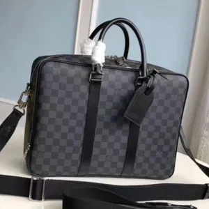 Icare Damier Graphite Canvas Briefcase Top Handle Bag M40007 2019 Collection