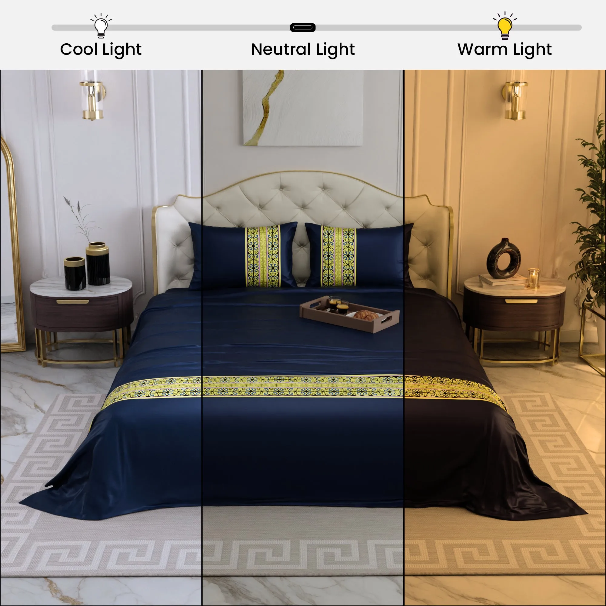 Imperial Indigo Bedsheet Set