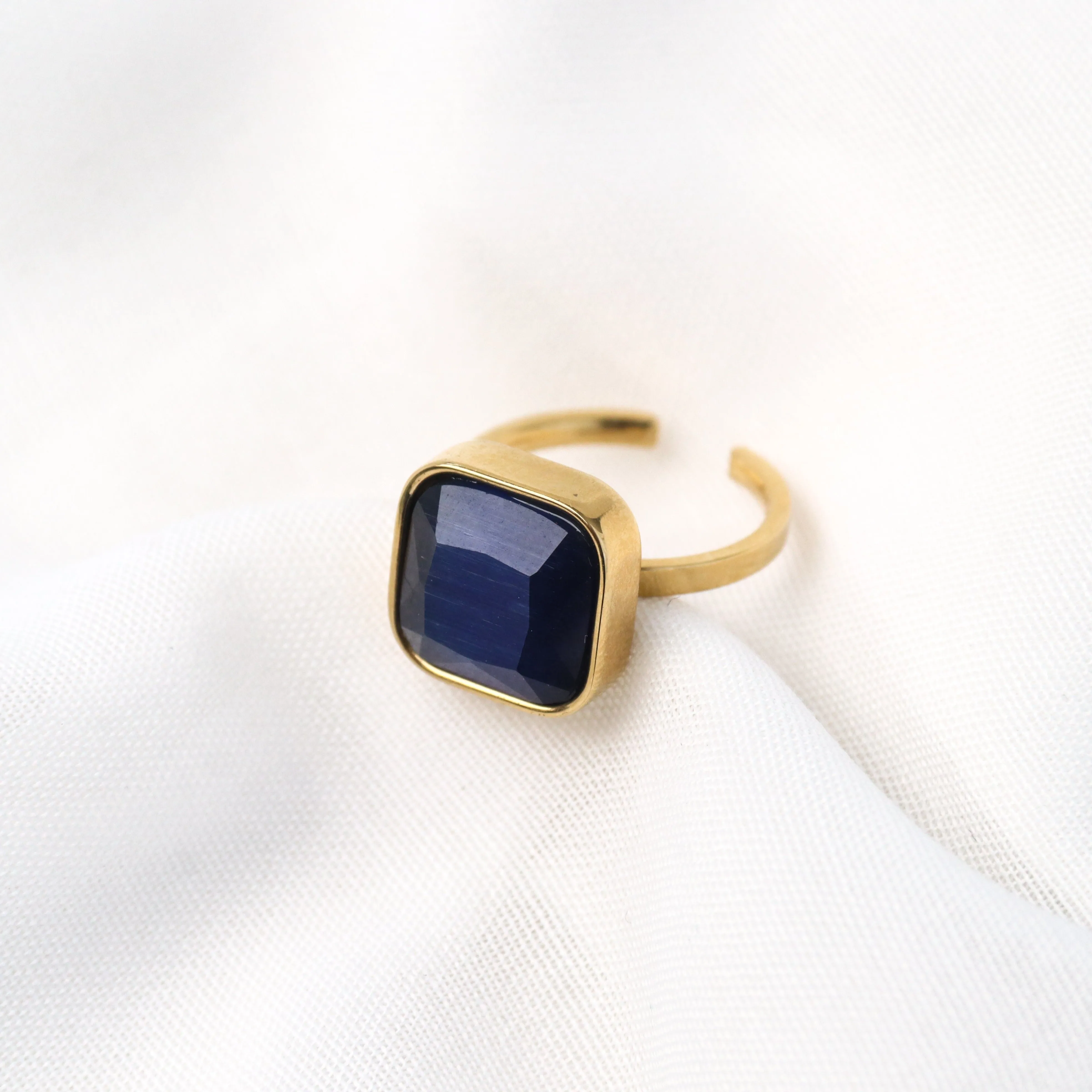 Indira | Gold Plated Adjustable Ring