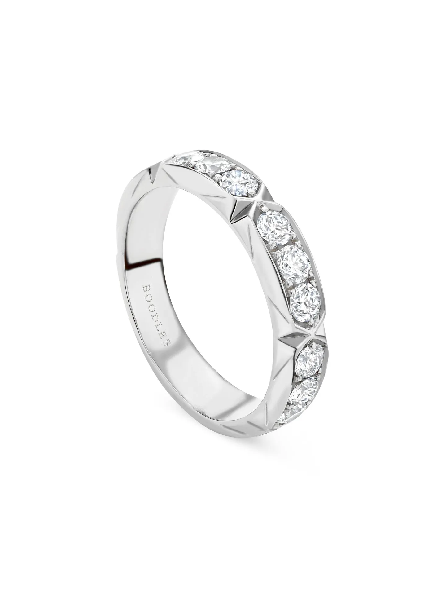 Jazz Large White Gold Diamond Ring