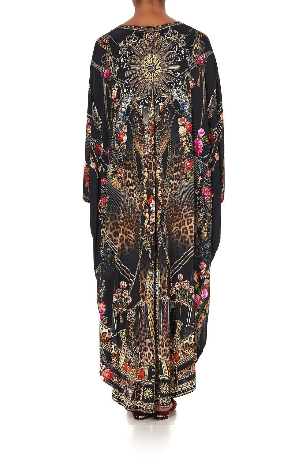 JERSEY LONG KAFTAN WITH ROUNDED HEM GOTHIC GODDESS