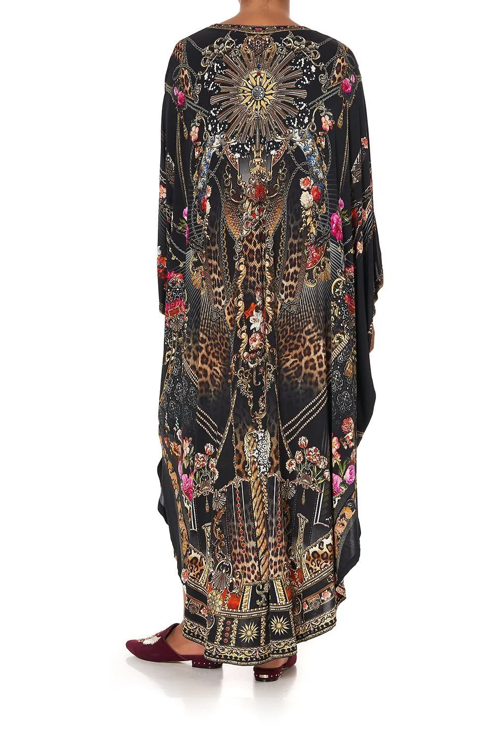 JERSEY LONG KAFTAN WITH ROUNDED HEM GOTHIC GODDESS